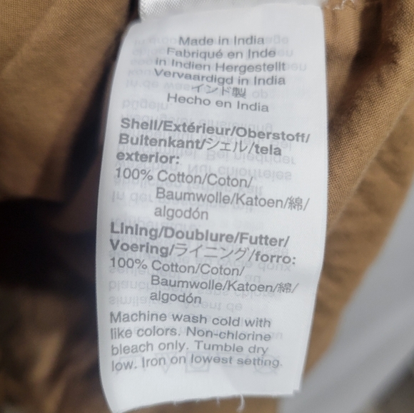 J. Crew Ruffle Tiered Leopard Dot Dress, Size XS Cotton Lined Tan Black Side Zip - Picture 10 of 10